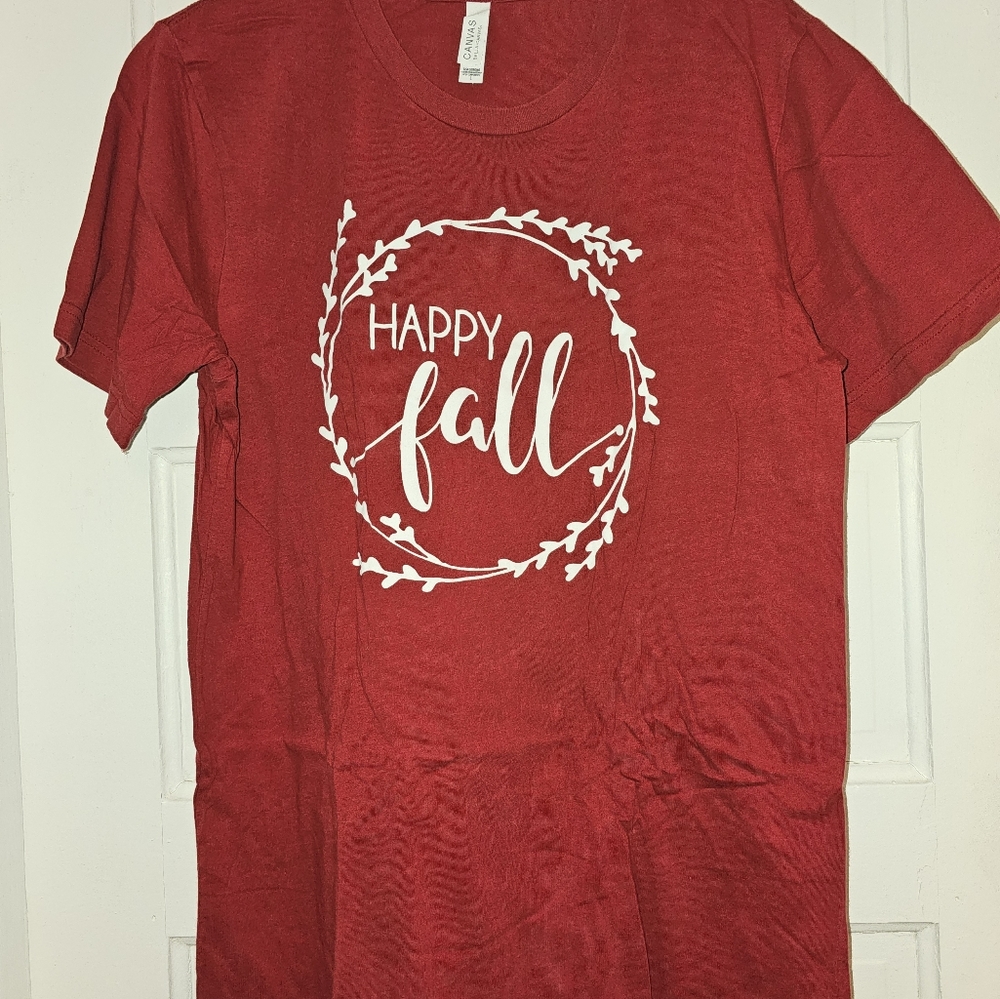 Bella canvas Happy fall size tshirt large
